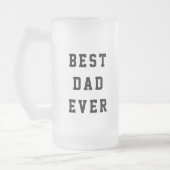 Bester Vater je Typografie Mattglas Bierglas (Links)