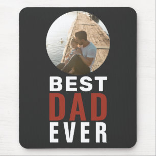 Bester Vater je Typografie Vatertag Foto  Mousepad