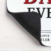 Bester Vater je Typografie Vatertag Mauspad (Ecke)