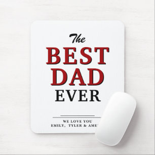 Bester Vater je Typografie Vatertag Mauspad