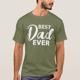 Bester Vater je Typografie Vatertag T-Shirt