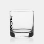 Bester Vater je Typografie Whiskyglas (Links)