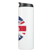 Bester Vater je UK-Flagge Thermosbecher (Nach rechts gedreht)