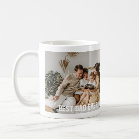 Bester Vater je und Wir Liebe Sie Vater Fett Text  Kaffeetasse (Links)