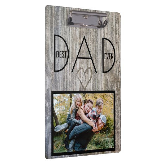 Bester Vater je, unser Foto zum Super-Vater-Vater Klemmbrett (Rechts)