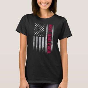 Bester Vater je US-amerikanische Flagge für Vatert T-Shirt