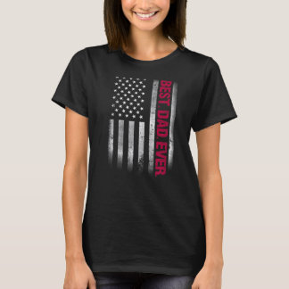 Bester Vater je US-amerikanische Flagge für Vatert T-Shirt