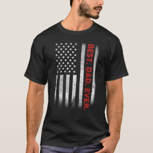 Bester Vater je US-amerikanische Flagge für Vatert T-Shirt