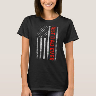Bester Vater je US-amerikanische Flagge Vintager C T-Shirt
