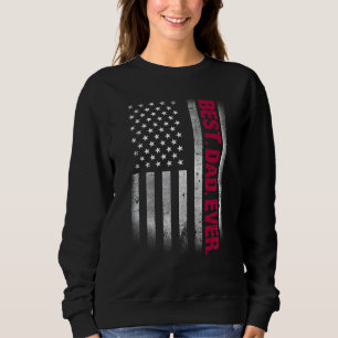 Bester Vater je US-amerikanisches Flag Geschenk fü Sweatshirt
