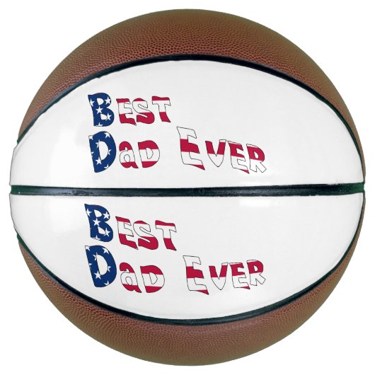 Bester Vater je USA-Flagge Basketball (Vorderseite)