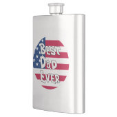 Bester Vater je USA-Flagge Flachmann (Links)