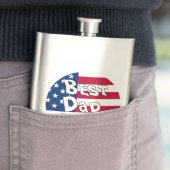 Bester Vater je USA-Flagge Flachmann (Beispiel)