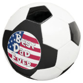 Bester Vater je USA-Flagge Fußball (Dreiviertel)