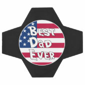 Bester Vater je USA-Flagge Fußball (Flach)