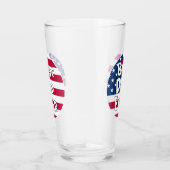 Bester Vater je USA-Flagge Glas (Rechts)