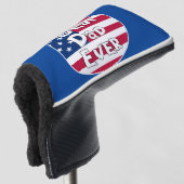 Bester Vater je USA-Flagge Golf Headcover (3/4 Vorderseite)