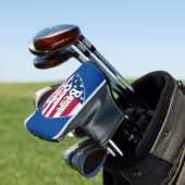 Bester Vater je USA-Flagge Golf Headcover (In Situ)