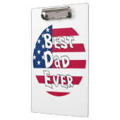 Bester Vater je USA-Flagge Klemmbrett (Links)