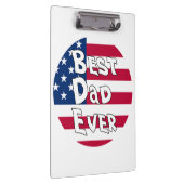 Bester Vater je USA-Flagge Klemmbrett (Rechts)