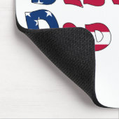 Bester Vater je USA-Flagge Mousepad (Ecke)