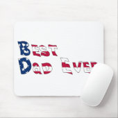 Bester Vater je USA-Flagge Mousepad (Mit Mouse)