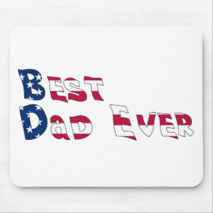 Bester Vater je USA-Flagge Mousepad