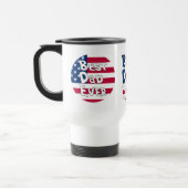 Bester Vater je USA-Flagge Reisebecher (Links)