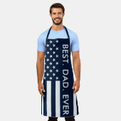 Bester Vater je USA-Flagge Schürze (Getragen)