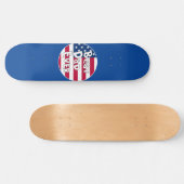 Bester Vater je USA-Flagge Skateboard (Horizontal)