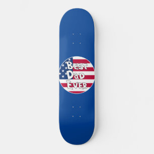 Bester Vater je USA-Flagge Skateboard