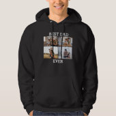 Bester Vater je Vater Daddy Foto Collage Bild Hoodie (Vorderseite)