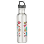 Bester Vater je | Vater des Jahres Edelstahlflasche (Rückseite)