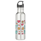 Bester Vater je | Vater des Jahres Edelstahlflasche (Vorderseite)