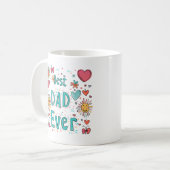 Bester Vater je | Vater des Jahres Kaffeetasse (Vorderseite Links)