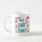 Bester Vater je | Vater des Jahres Kaffeetasse (Links)