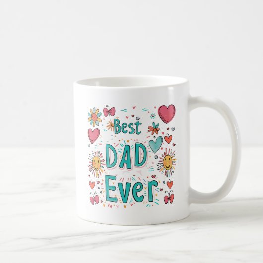 Bester Vater je | Vater des Jahres Kaffeetasse (Rechts)