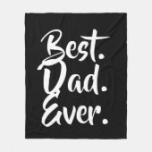 Bester Vater je, Vater Geschenk, Vatertag Geschenk Fleecedecke (Vorderseite)
