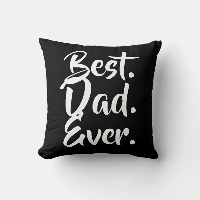 Bester Vater je, Vater Geschenk, Vatertag Geschenk Kissen (Vorderseite)