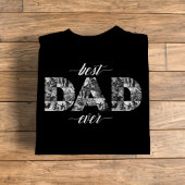 Bester Vater je VATER Schwarz-Weiß-FotoCollage T-Shirt