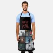 Bester Vater je Vater Tag 6 FotoCollage Schürze (Getragen)
