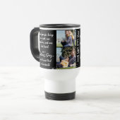 Bester Vater je Väter Tag Foto Collage Reisebecher (Vorderseite Links)