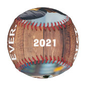 Bester Vater je, Vatertag 2 Fotos Baseball (Rückseite)