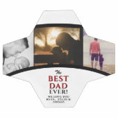 Bester Vater je Vatertag 3 FotoCollage Fußball (Flach)