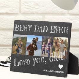 Bester Vater je Vatertag 4 Foto Collage Fotoplatte