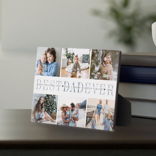 Bester Vater je | Vatertag 6 Foto Fotoplatte