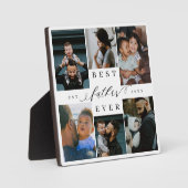 Bester Vater je | Vatertag 6 FotoCollage Fotoplatte (Vorderseite)