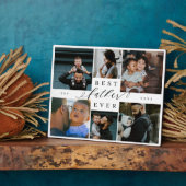 Bester Vater je | Vatertag 6 FotoCollage Fotoplatte (Seite)