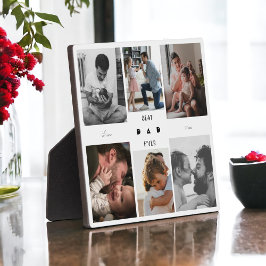 Bester Vater je Vatertag 6 FotoCollage Fotoplatte