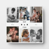 Bester Vater je Vatertag 6 FotoCollage Fotoplatte (Vorderseite)